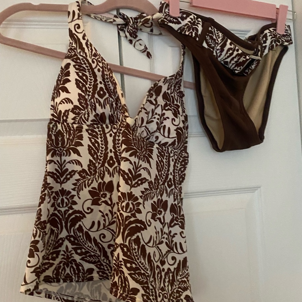 Victoria's Secret Brown and Cream Swimwear